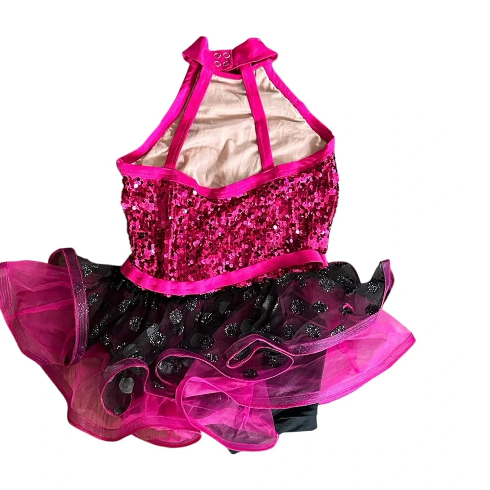 Weissman Fuchsia and Beige Dance Costume